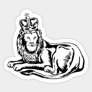 King of Lions Retro Sticker